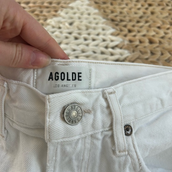 Agolde white Jean shorts - Picture 2 of 4